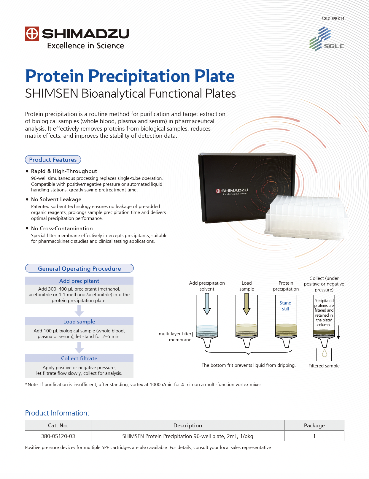 Protein Precipitation Plate SHIMSEN Bioanalytical Functional Plates