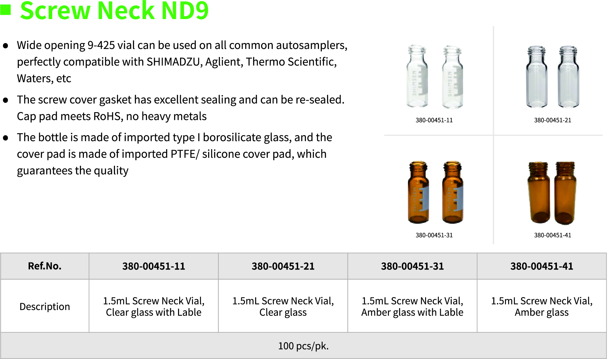 Screw Neck ND9